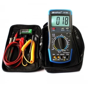Hp-760b HoldPeak digitalt multimeter 20A LED HFE °C Ohm V