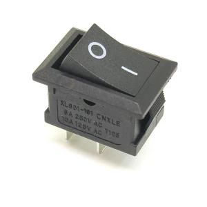 satkit XL601 vippekontakt sort - kompakt og nem at installere ON/OFF kontakt