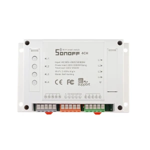 Sonoff WiFi-afbryder med 4 kanaler til smart home