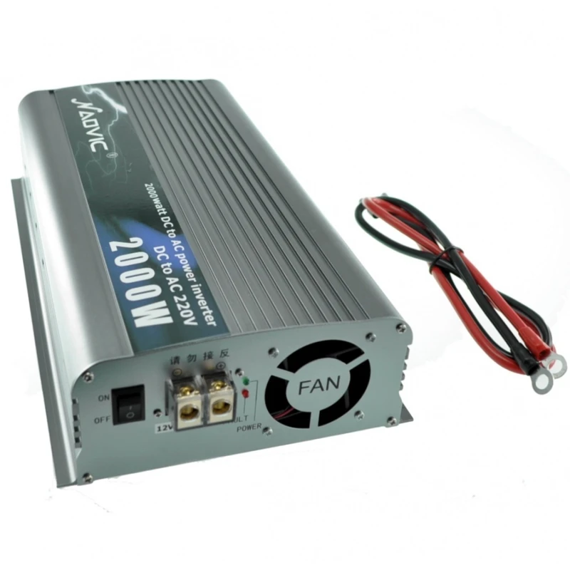 12V til 230V inverter 2000W til bil, campingvogn og båd