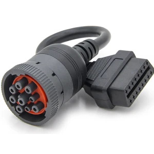 J1939 adapterkabel 9Pin til OBD2 16Pin til professionel diagnose