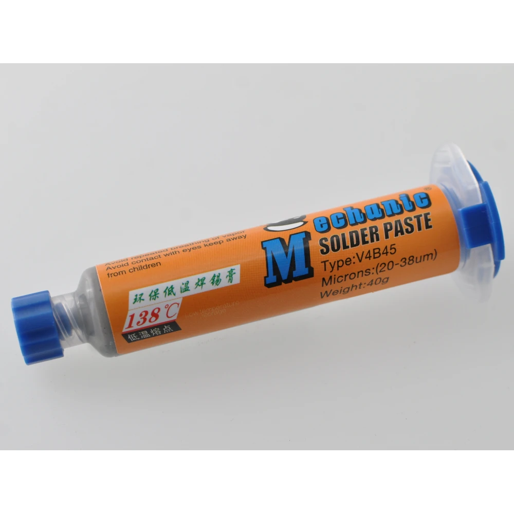Blyfri loddepasta med bismut Mechanic WQ-80-BS458 40 g