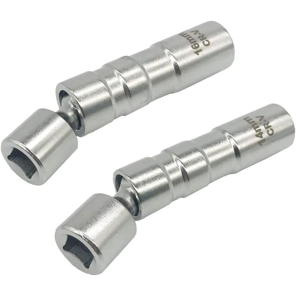 Sæt med 2 fleksible magnetiske tændrørs topnøgler 14 mm og 16 mm TSX TOOL