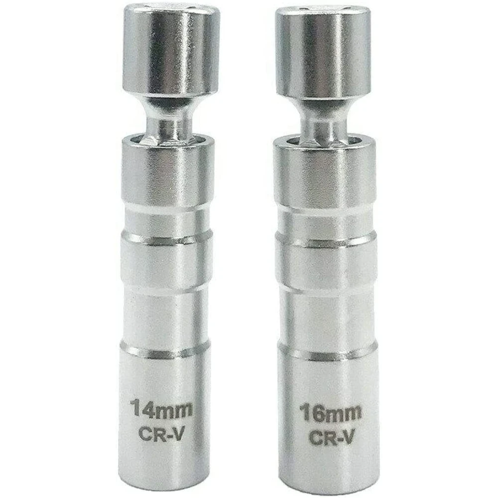 Sæt med 2 fleksible magnetiske tændrørs topnøgler 14 mm og 16 mm TSX TOOL