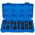 Torx slagtoppe 1/2 T30-T80 - 8 dele TSX TOOL