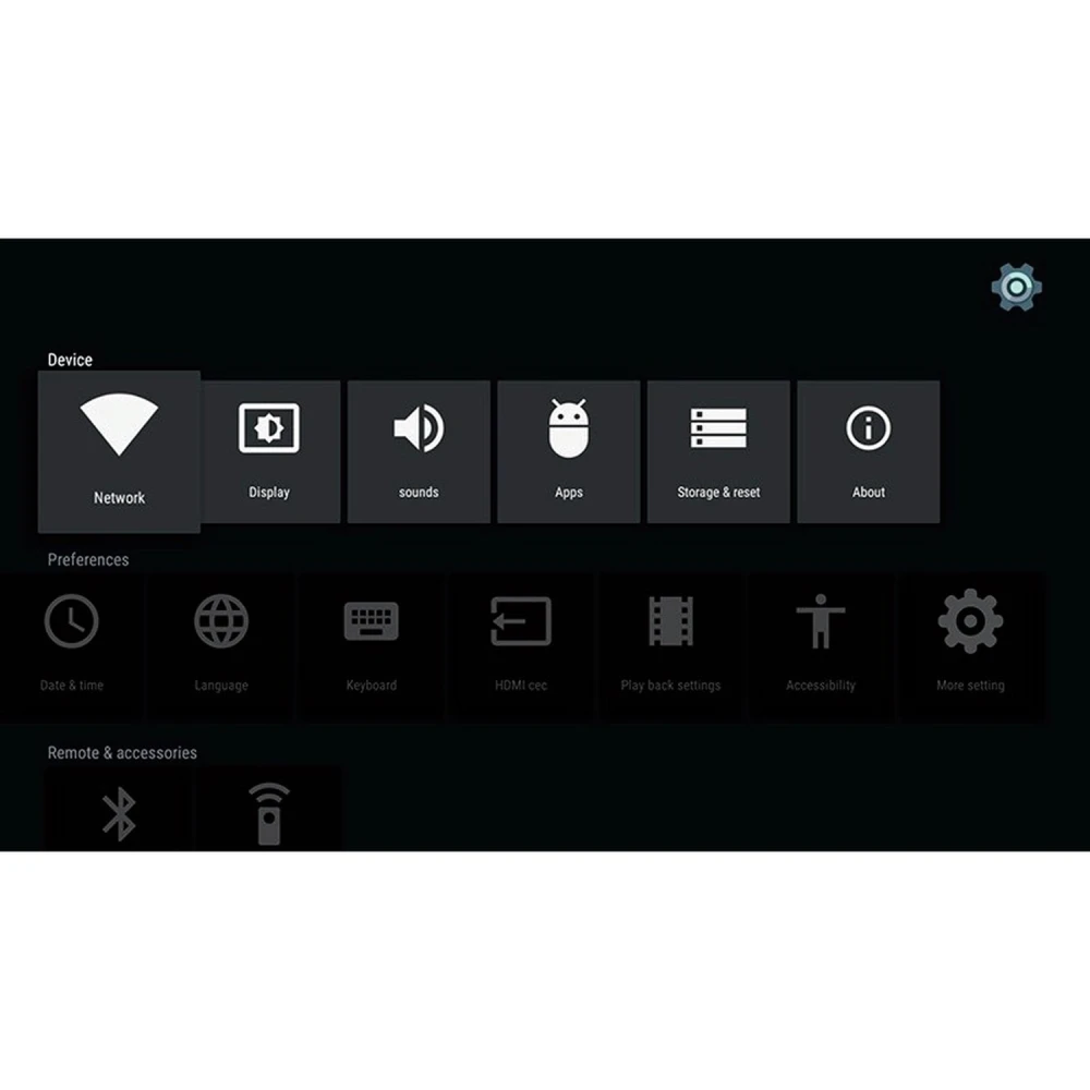 Kii Pro dobbelt tuner DVB-S2 DVB-T2 Android TV Box 2GB/16GB 4K