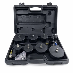 Turbokompresor Lækagetester Kit 9 Dele med Manometer Turbo Tryktest