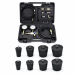 Turbokompresor Lækagetester Kit 9 Dele med Manometer Turbo Tryktest
