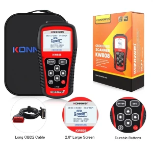 Konnwei KW808 OBD2-scanner til professionel bil-diagnose