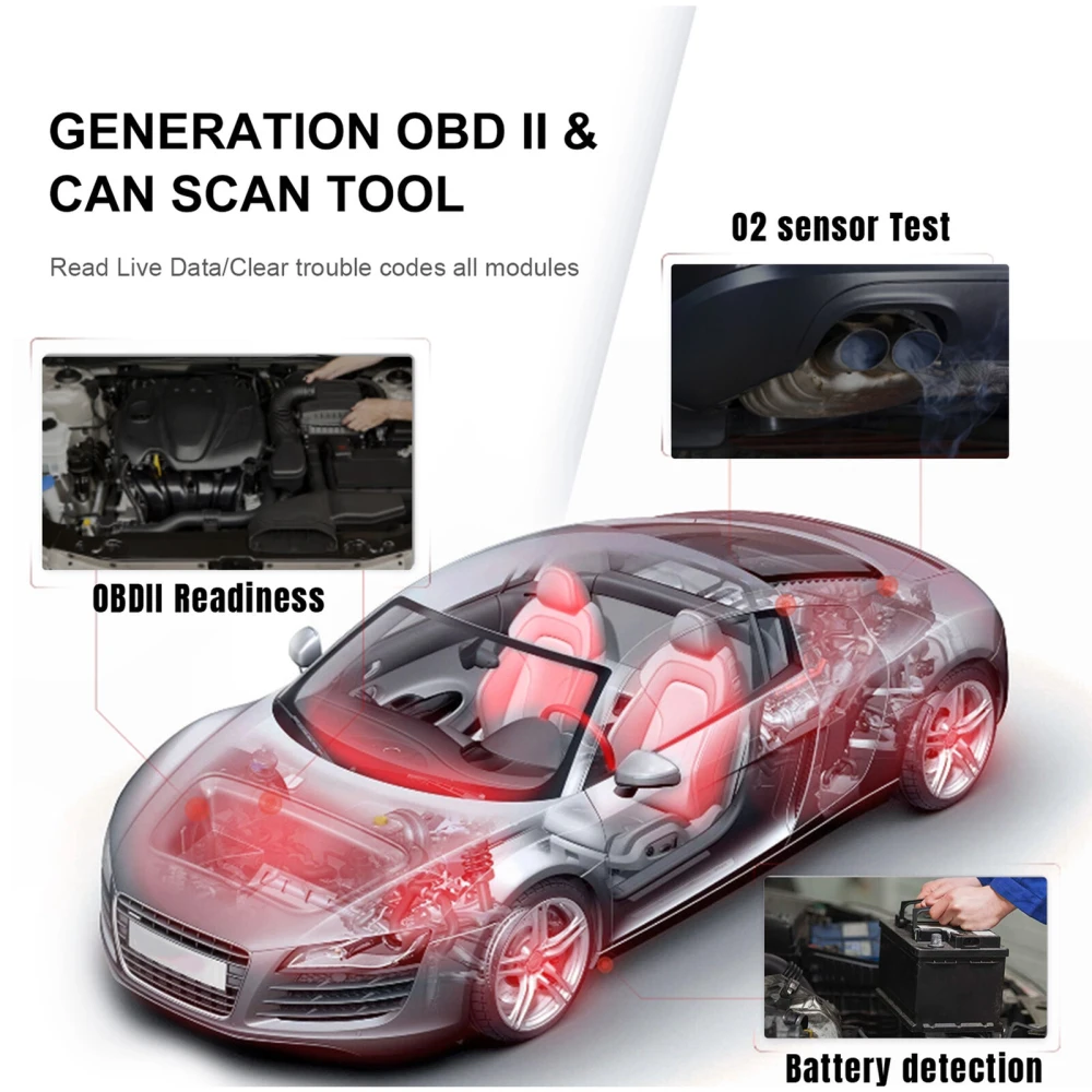 KONNWEI KW818 OBD2-scanner: OBDII-kodelæser til biler fra 1996