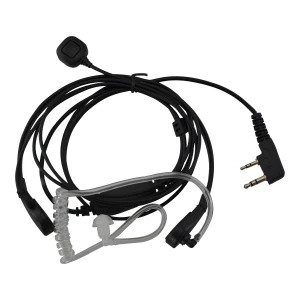Baofeng Laryngofon til Walkie Talkie Baofeng Dobbelt Pin med Velcro og PTT