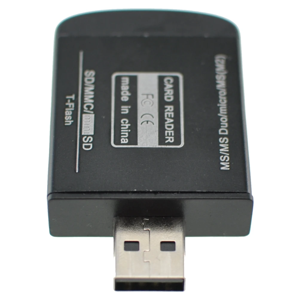 Alt-i-en USB 2.0 hukommelseskortlæser til Micro SD, MMC, SDHC, TF og M2