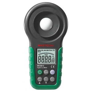 Professionelt luxmeter Mastech MS6612 til præcis lysmåling