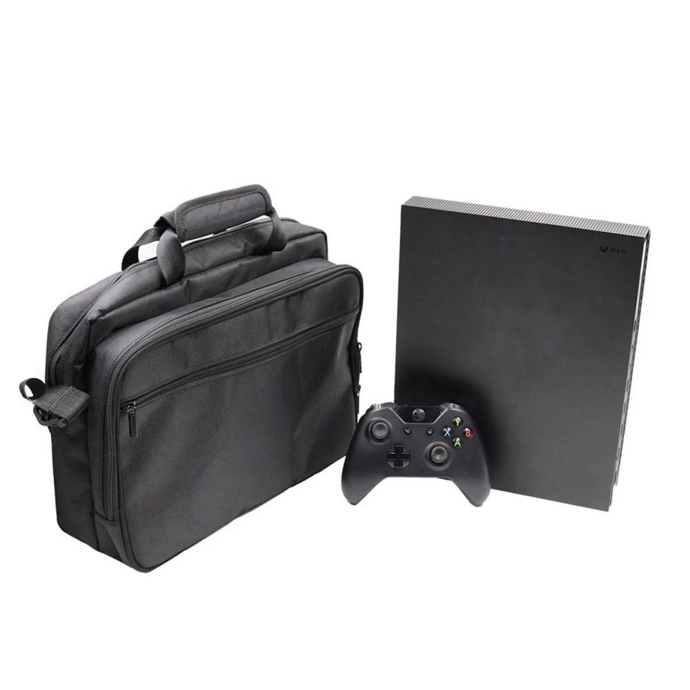 Transporttaske til Xbox One X til konsol, spil og tilbehør med stor kapacitet