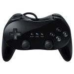 Klassisk Pro Wii-controller sort kompatibel til Nintendo Wii