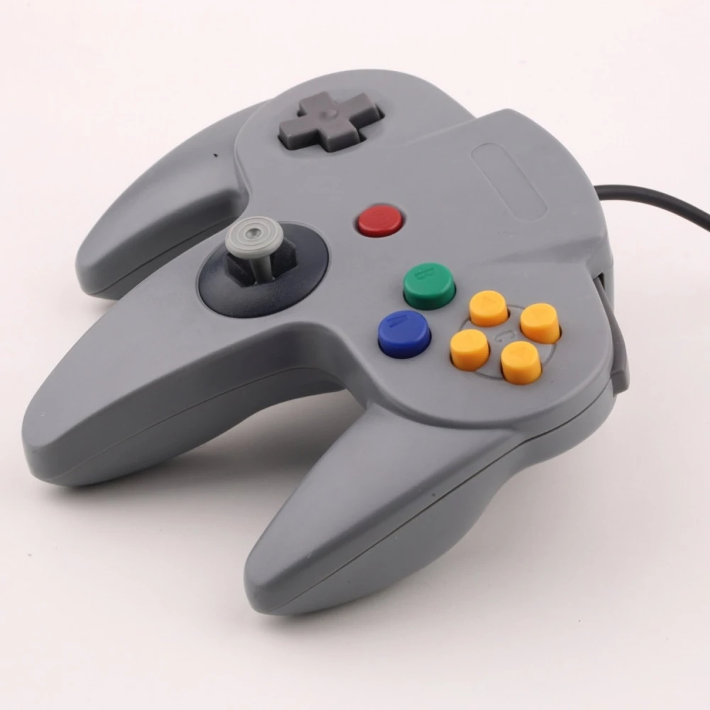 Kompatibel Nintendo 64-controller med original stik og sort kabel