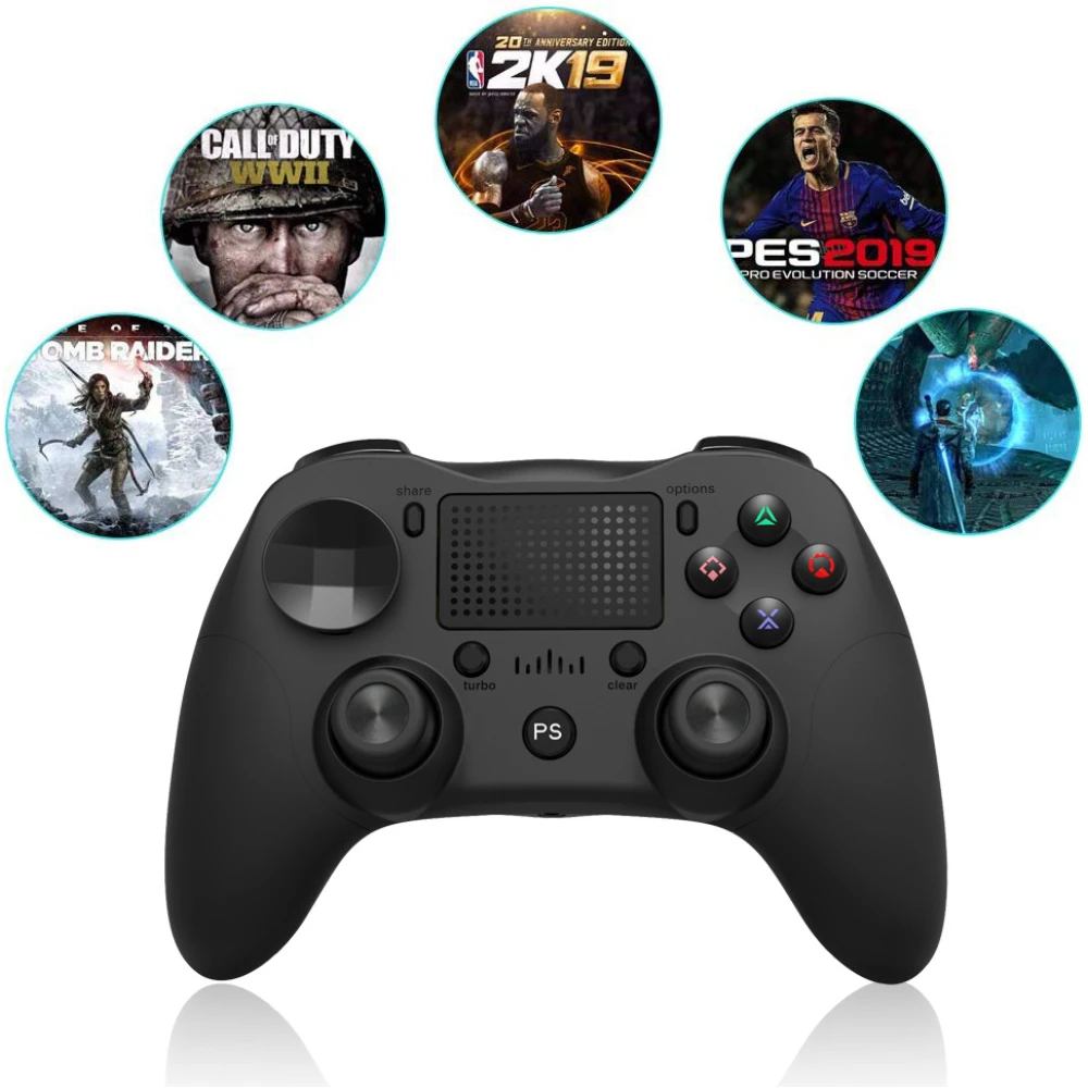 Kompatibel PS4-controller hvid trådløs DoubleShock 4