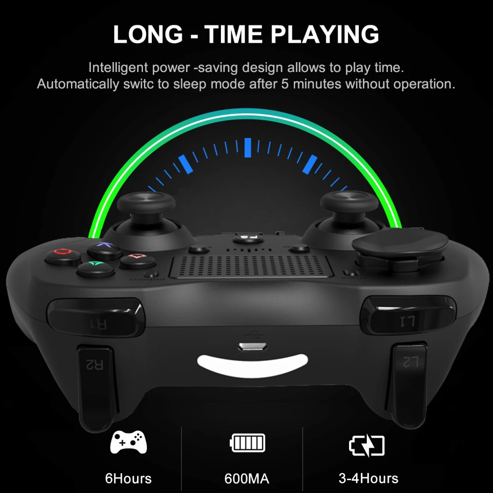 Kompatibel PS4-controller hvid trådløs DoubleShock 4