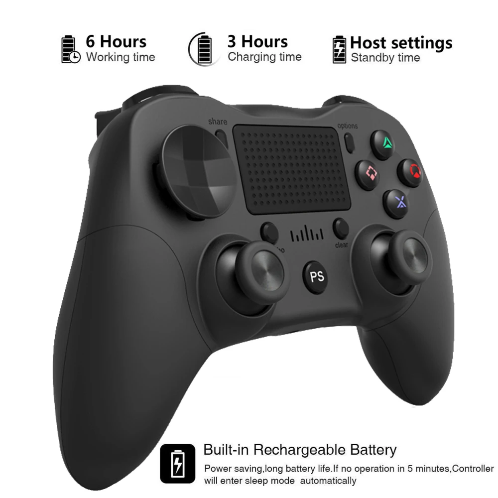 Kompatibel PS4-controller hvid trådløs DoubleShock 4
