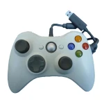 Hvid Xbox 360 kompatibel kablet controller