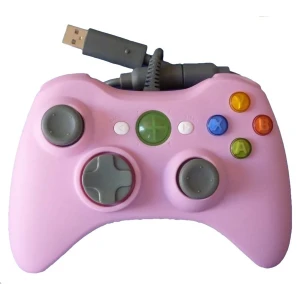 Kompatibel rosa kablet Xbox 360-controller - ergonomisk og pålidelig