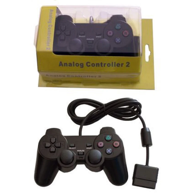 Dual Shock-controller til Sony Playstation 2 med vibration