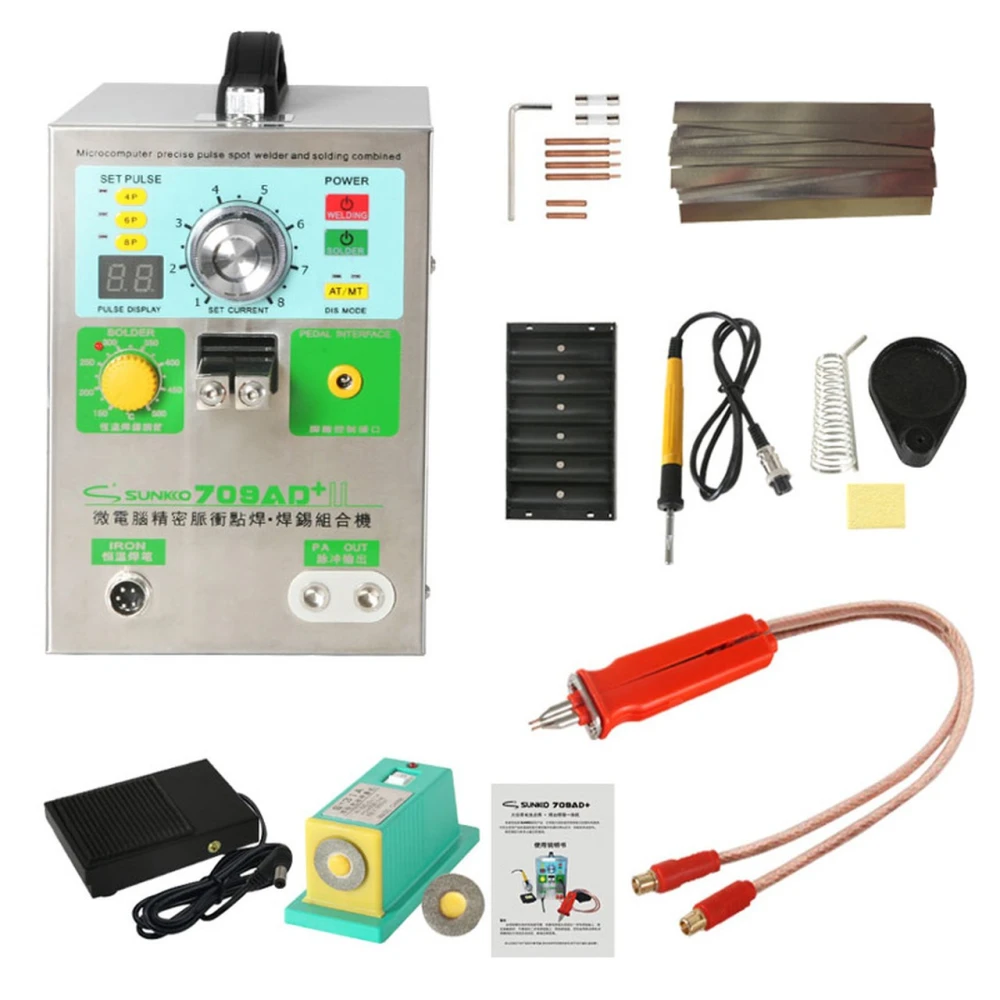 Interruptor de pedal para maquina soldadura Sunkko 709AD+