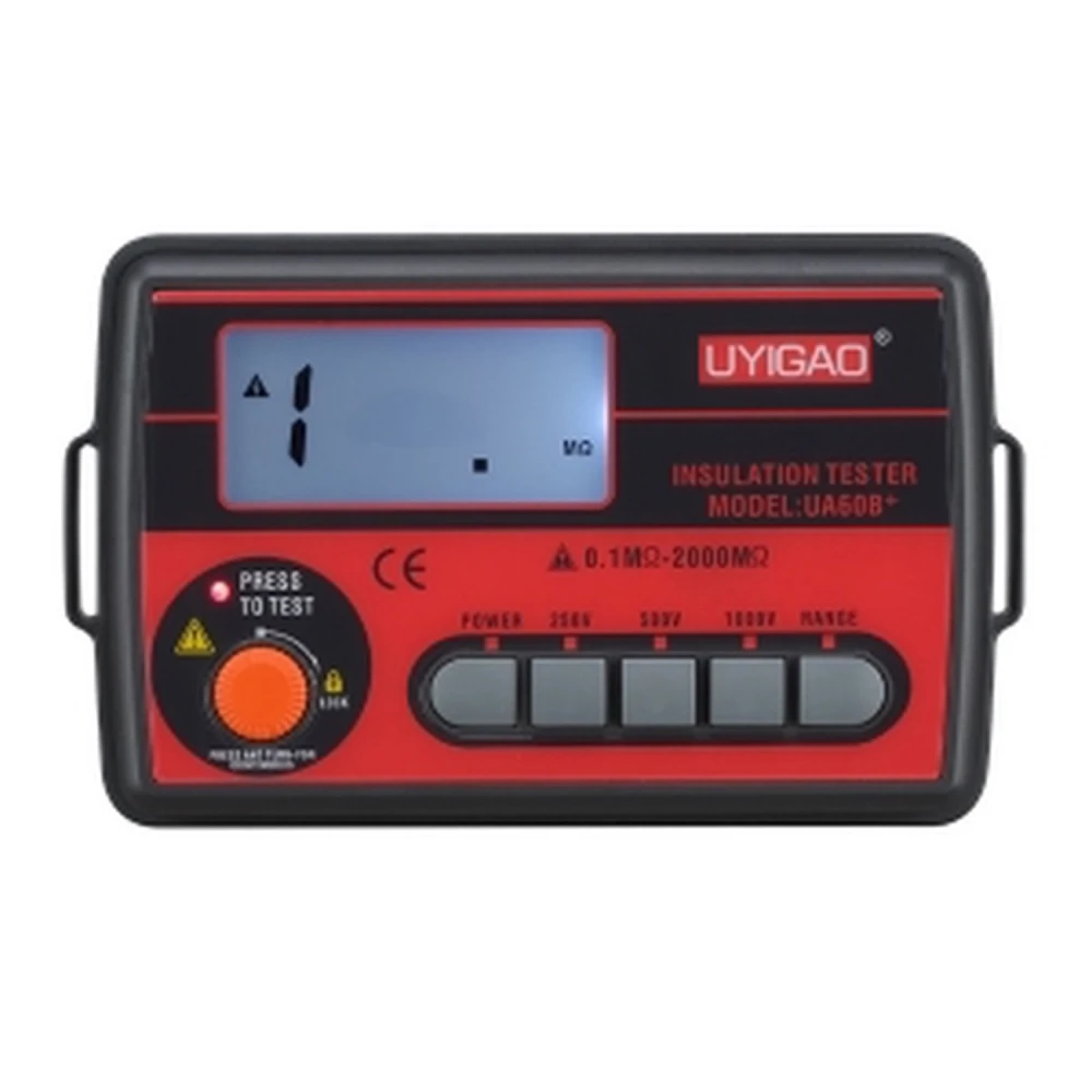 Uyigao UA60B+ isolationsmåler CAT III 1000 V til modstande op til 2000 MΩ