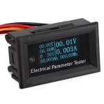 7-i-1 energimåler med OLED display DC 33V 3A fra satkit
