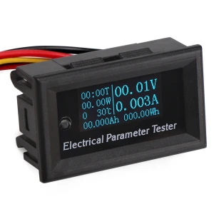 7-i-1 energimåler med OLED display DC 33V 3A fra satkit
