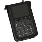 Vista frontal del medidor de señal Satlink WS-6906 mostrando pantalla activa