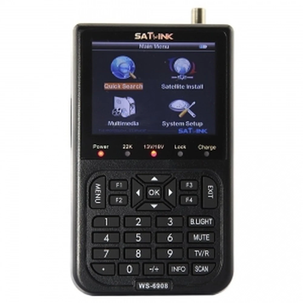 Satlink WS-6908 satellitsøger til præcis justering af parabol