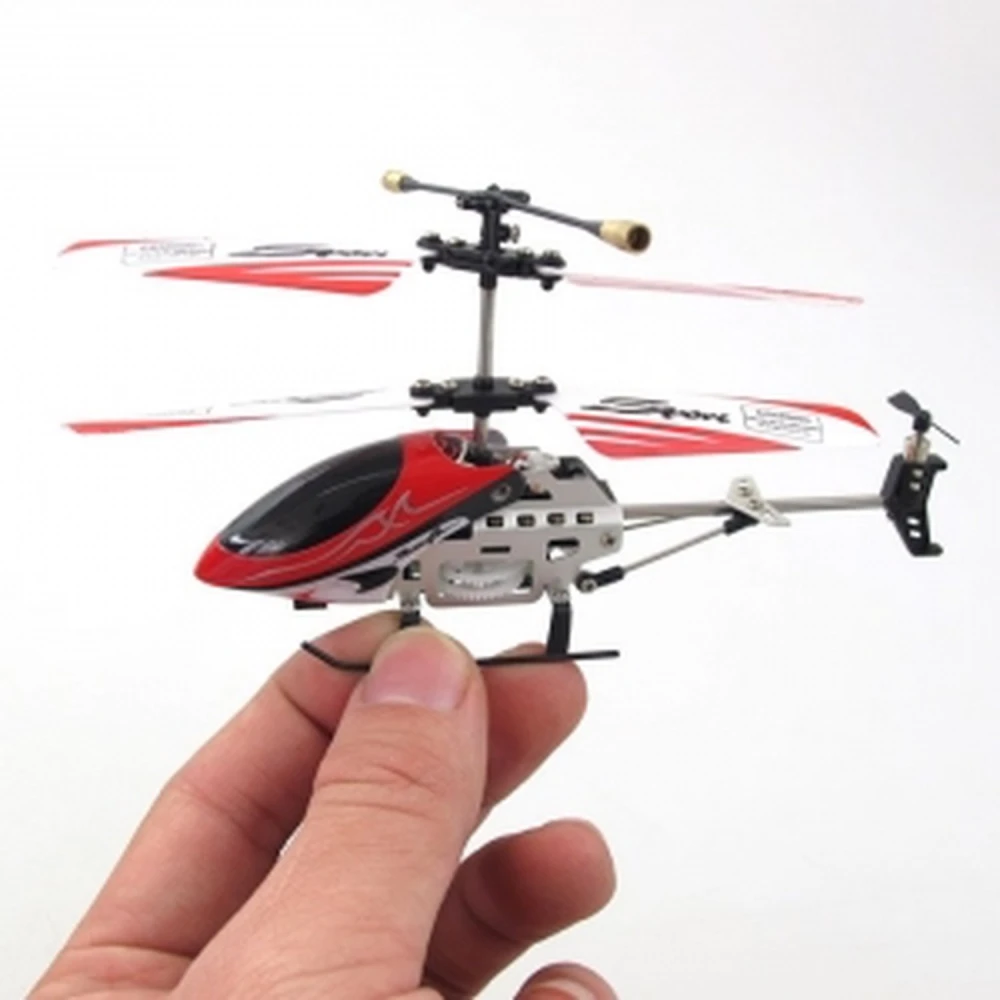 Mini fjernstyret helikopter A68675 med 3 kanaler og gyroskop