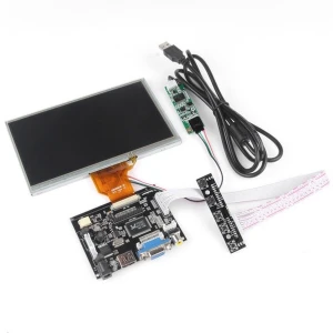 satkit 7-tommer TFT LCD-skærm til Raspberry Pi med touch og controller
