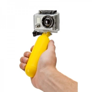Gul flydende vandmonopod til GoPro 1/2/3 og SJ4000