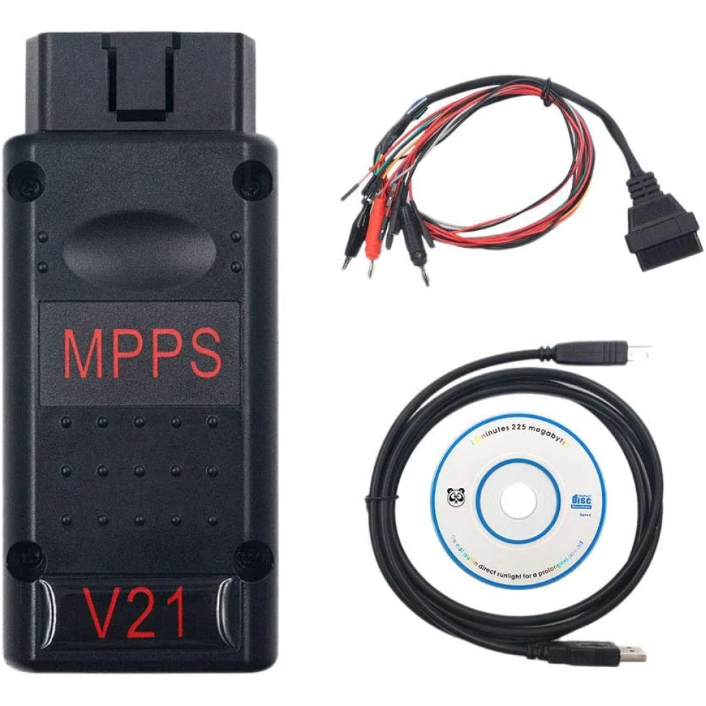 MPPS V21 ECU chip tuning værktøj Main + Tricore + Multiboot med kabel
