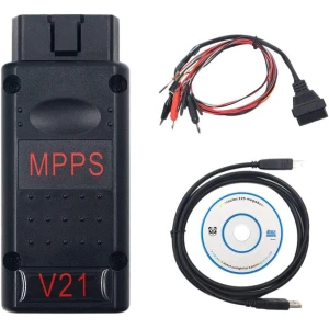 MPPS V21 ECU chip tuning værktøj Main + Tricore + Multiboot med kabel