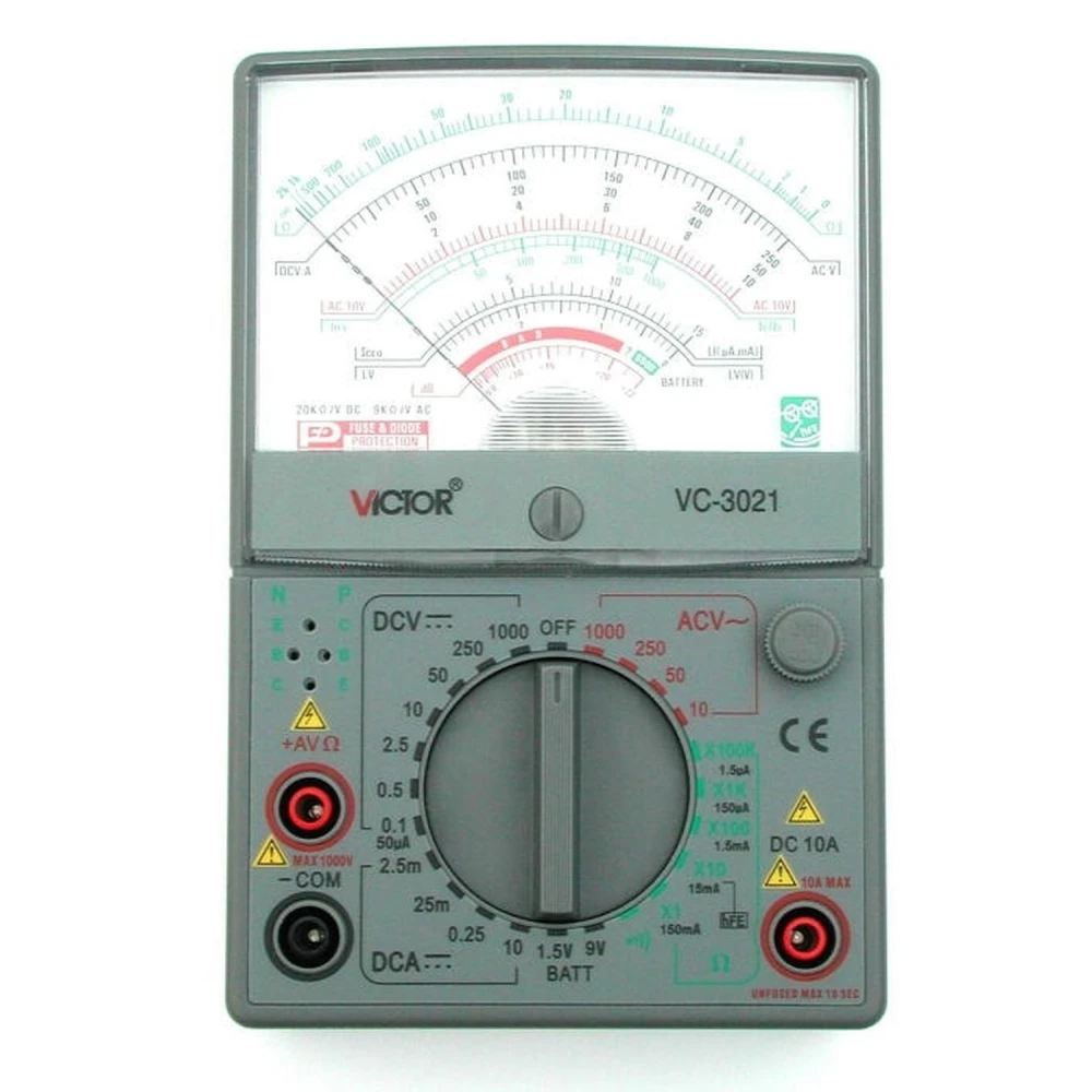 Analog multimeter Victor VC3021: pålideligt og præcist måleinstrument