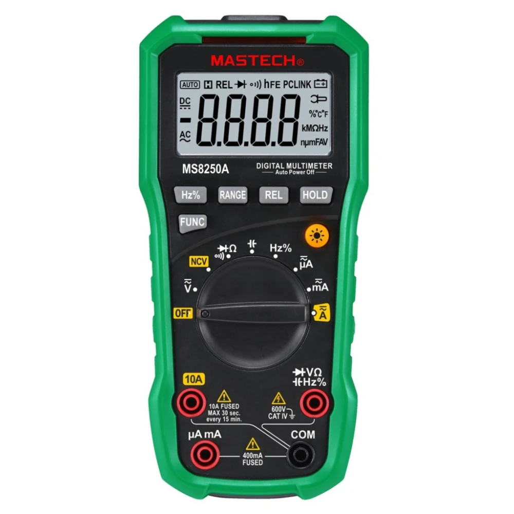Digitalt multimeter Mastech MS8250A med berøringsfri spændingsdetektor