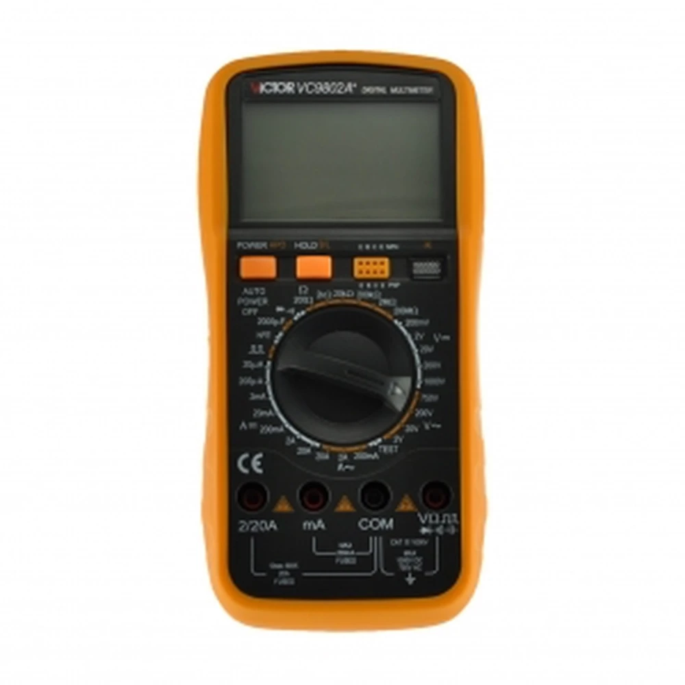 Victor VC9802A+ digitalt multimeter med avancerede funktioner og præcision