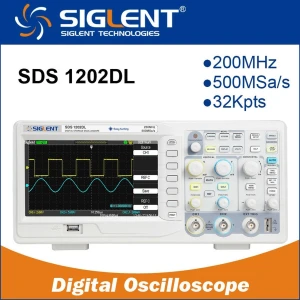 Siglent SDS1202DL digitalt oscilloskop 200MHz med farve-TFT-skærm