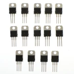 Pakke med 14 TO220 spændingsregulatorer - L7805 til L7824 og LM317T