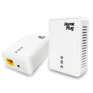 Pack 2 PLC Ethernet 500Mbps til internet via elnet