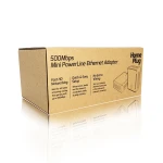 Pack 2 PLC Ethernet 500Mbps til internet via elnet