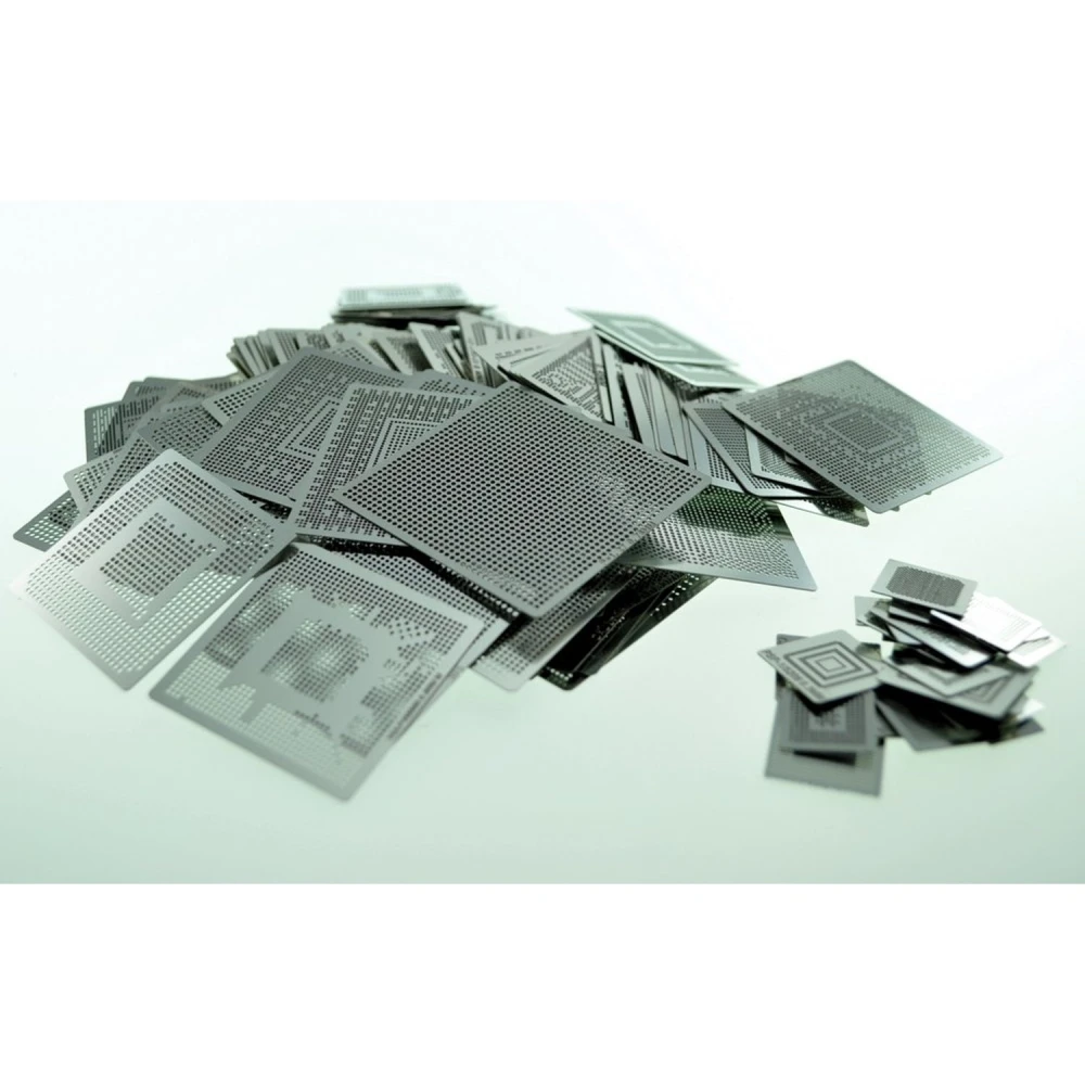 Pack 204 stencils til direkte varme - skabeloner til elektronisk lodning