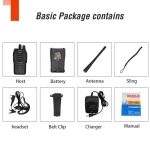 2-pak Baofeng BF-888S dual band UHF 5W med headset