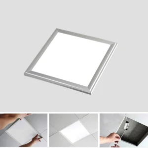 LED-panel Slim 30x30cm 12W sølvramme 6000K - hvidt lys