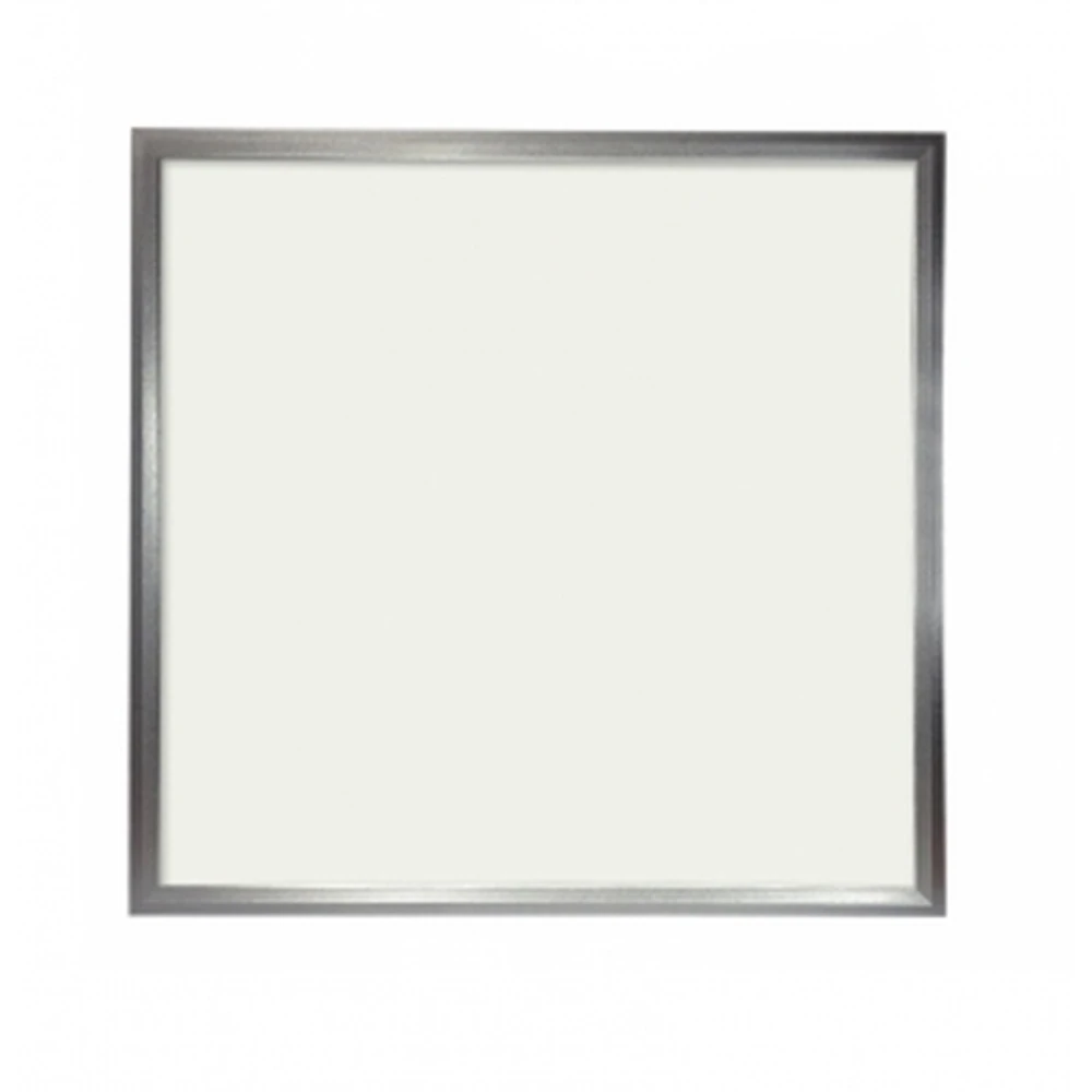 Slim LED-panel 60x60cm 48W kold hvid 6000K med sølvramme og driver