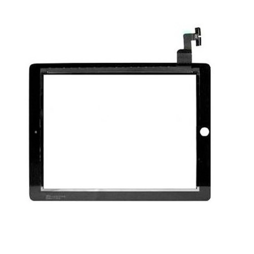 Sort touchpanel til iPad 2 - kompatibel reservedel til iPad 2