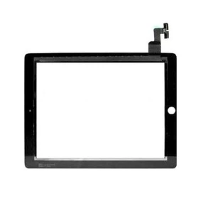 Sort touchpanel til iPad 2 - kompatibel reservedel til iPad 2